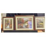 3 Framed fine art landscape prints