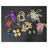 6 Necklaces, 1 necklace/earring set, 4 earrings
