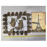 2 Metal Home Dï¿½cor Plaques