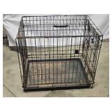 Wire pet carrier w/floor