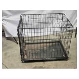 Wire pet kennel w/floor, 24'x17', 20' tall