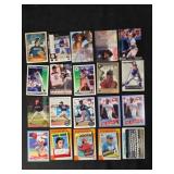 20 Baseball cards from early 1990's