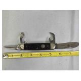 Ulster Official Boy Scout knife, jigged handle