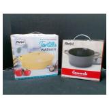 Parini 8-inch Glazed Stoneware Tortilla Warmer