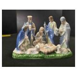 Porcelain Nativity, Holy Family w/Wise Men