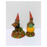 Vintage Tom Clark 'McEver' & 'Mac' gnome figurines