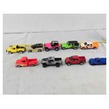 9 Maisto, Hot Wheels, Matchbox truck replicas
