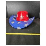 Sequined Patriotic Hat w/Stampede String