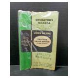 Vintage John Deere Tractor Grain Operator's Manual