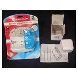 Carbon Monoxide Alarm & Bed skirt pins