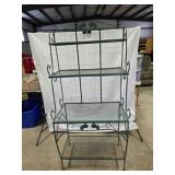 4 Shelf Expanded Metal Plant Stand, 65' tall