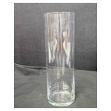 Vase; 10ï¿½' tall; straight side clear glass