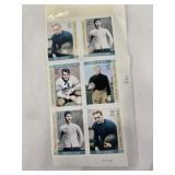 6 Postage stamps; Early Football Heroes