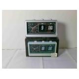 Vintage Quartz Table Alarm Clock w/manual calendar