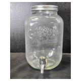 2 Piece Glass Dispenser Set, 1 gallon capacity