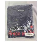 Embroidered crewneck sweatshirt; 3X