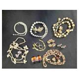 5 necklace/earring sets, 1 necklace, 3 earrings
