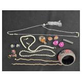 Bracelet, necklace/earring set, 4 necklaces