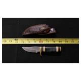 Clip Blade Knife With Sheath