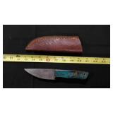 Straight Back Knife With Sheath