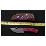 Gut Hook Knife With Sheath