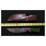 Stright Back Knife With Sheath