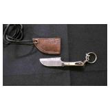 Miniature sheepsfoot Knife Sheath & Keychain