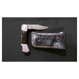 Folding Pocket Knife With Sheath