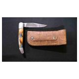Folding Pocket Knife With Sheath