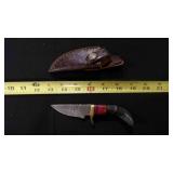 Straight Back Knife With Sheath