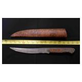 Long Fillet Bladed Knife With Sheath