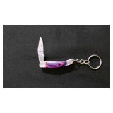Miniature Folding Pocket Knife With Keychain