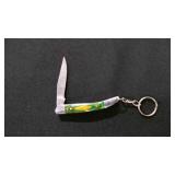 Miniature Folding Pocket Knife With Keychain