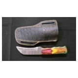 Talon Point Knife With Sheath