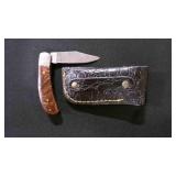 Folding Pocket Knife With Sheath
