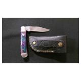 Folding Pocket Knife With Sheath