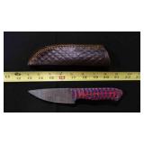 Straight Back Knife With Sheath