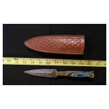Double Edge Dagger Knife With Sheath