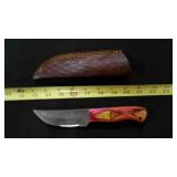 Trailing point Knife With Sheath