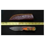 Spear Point Knife With Sheath