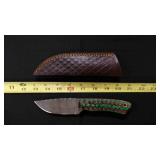 Straight Back Knife With Sheath