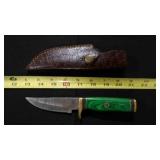 Straight Back Knife With Sheath