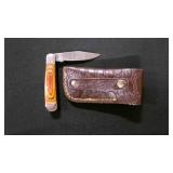Folding Pocket Knife With Sheath