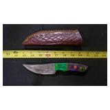 Trailing point Knife With Sheath