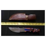 Straight Back Knife With Sheath