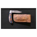 Folding Pocket Knife With Sheath