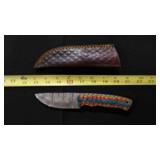 Drop Point Knife With Sheath