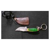 Clip Blade knife With Sheath & Keychain