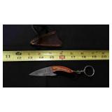 Miniature Fixed-Blade Knife With Sheath & Keychain