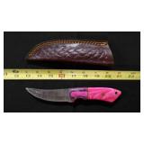 Trailing point Knife With Sheath